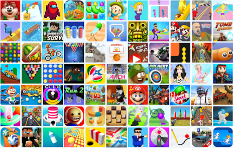 Games preview showing various unblocked games